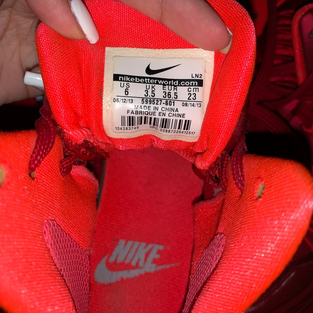 Red Hyperdunk Basketball Sneakers Size 6